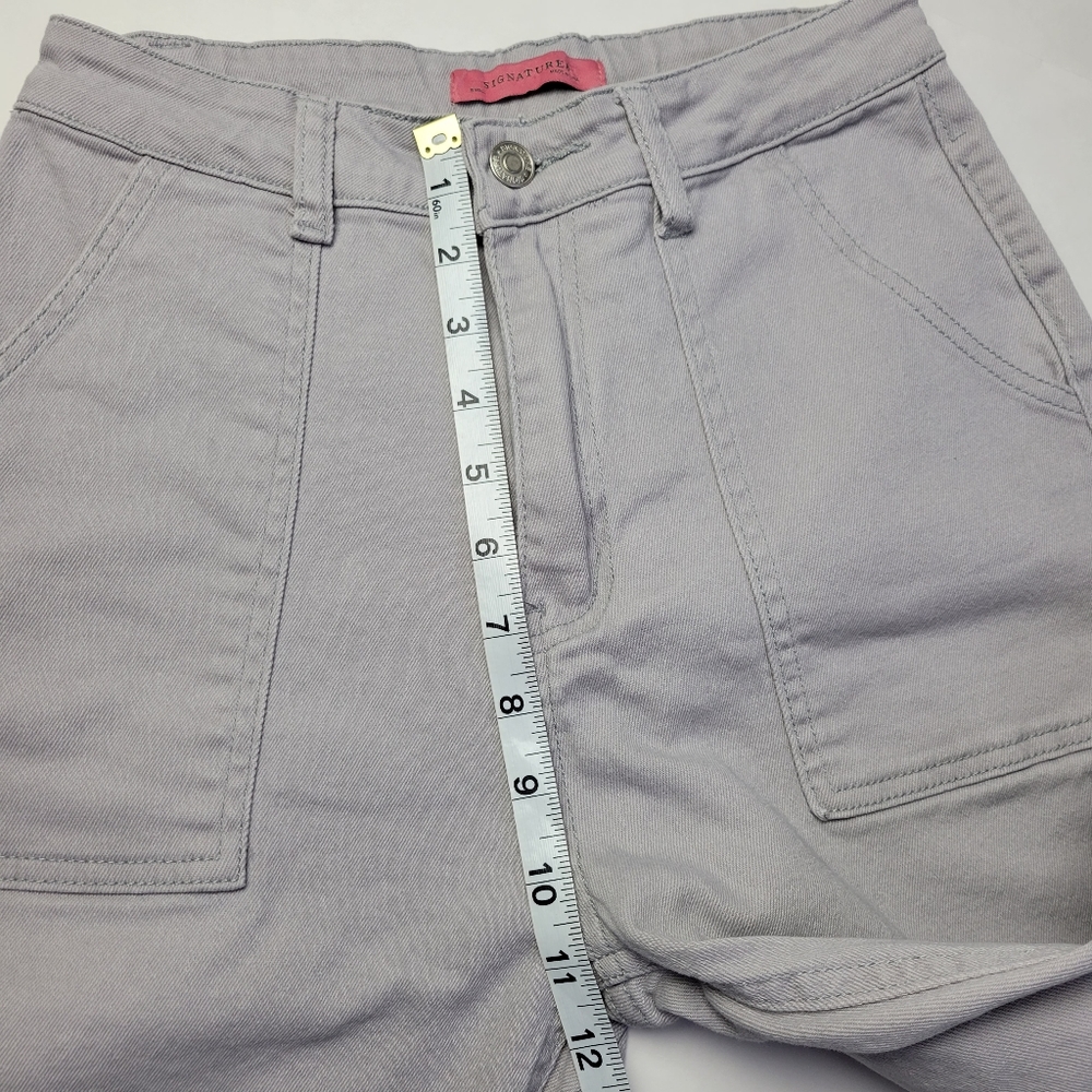 Signature 8 | Womens Wide Leg Crop Denim Pants - Picture 6 of 12